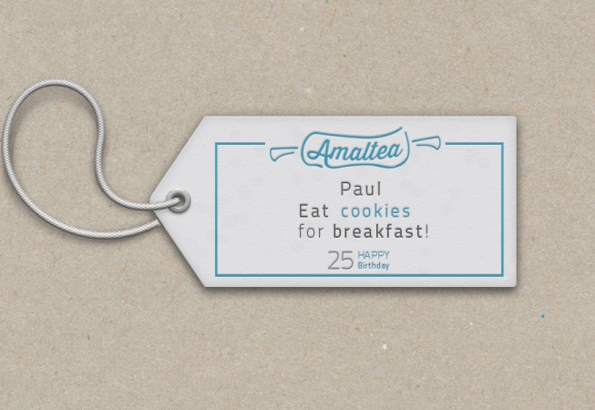 Birthday tag